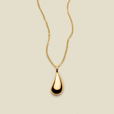 Gloss Pendant Necklace Gold Vermeil Necklace