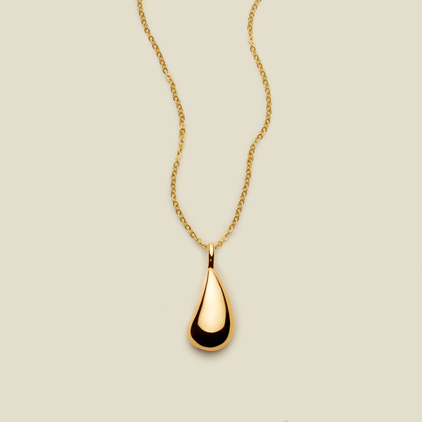 Gloss Pendant Necklace Gold Vermeil Necklace