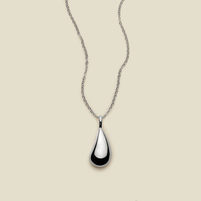 Gloss Pendant Necklace Silver Necklace