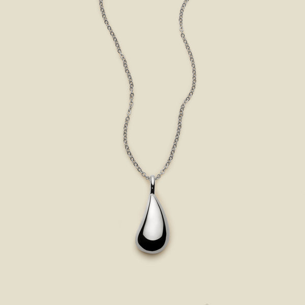 Gloss Pendant Necklace Silver Necklace