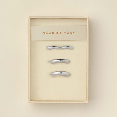 Gloss Statement Set Silver Jewelry Set
