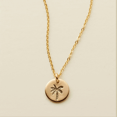 Grounded Disc Necklace- 3/8" Necklace