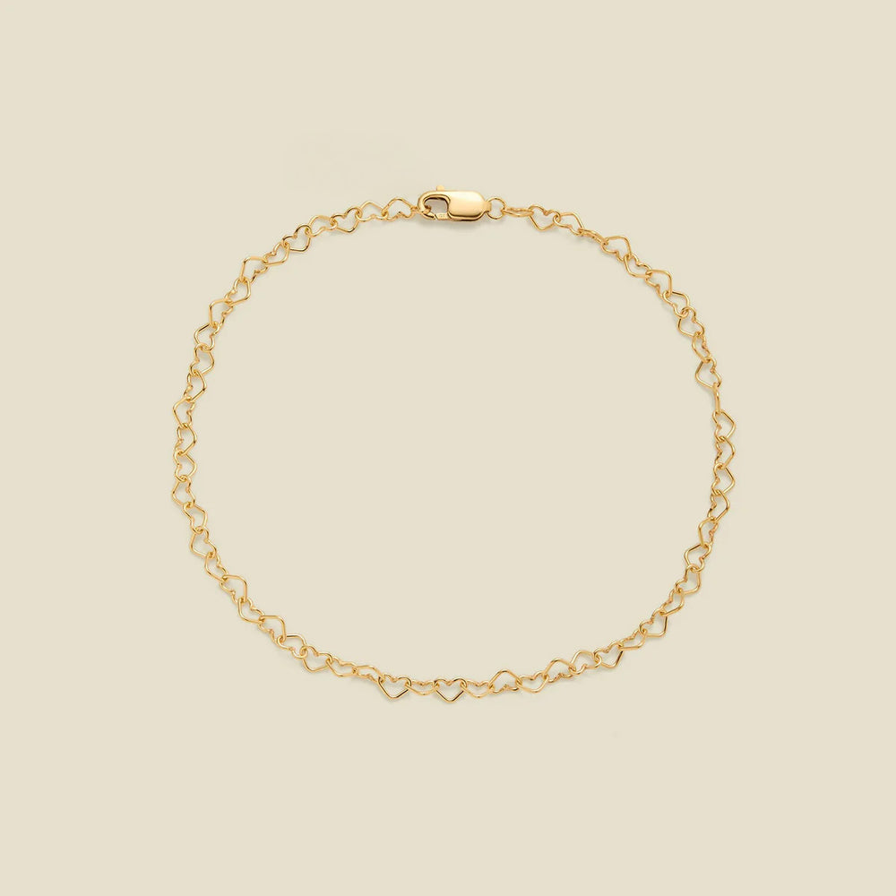 Heart Chain Bracelet