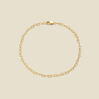 Heart Chain Bracelet
