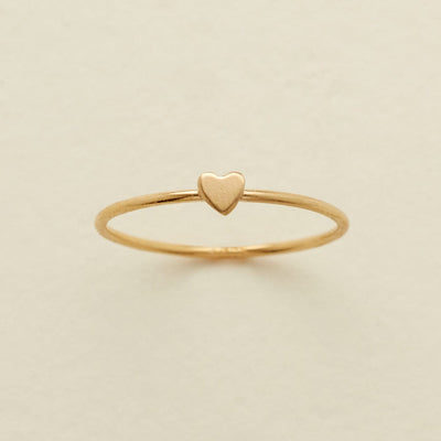 Heart Stacking Ring Gold Filled / 5 Ring