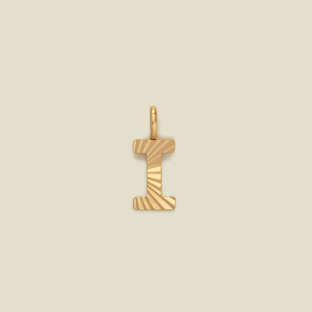Initial I Charm Gold Vermeil Add Ons