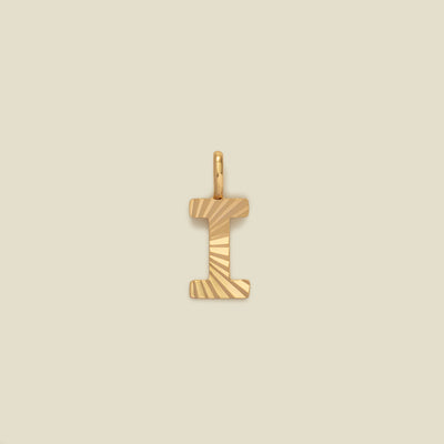 Initial I Charm Gold Vermeil Add Ons