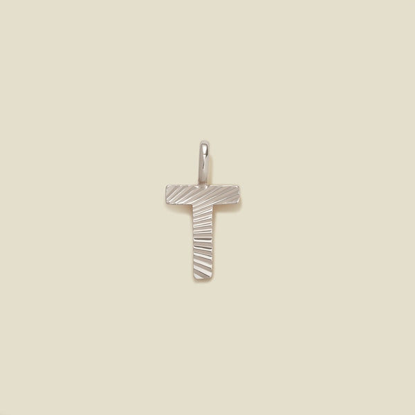 Initial T Charm Silver Add Ons