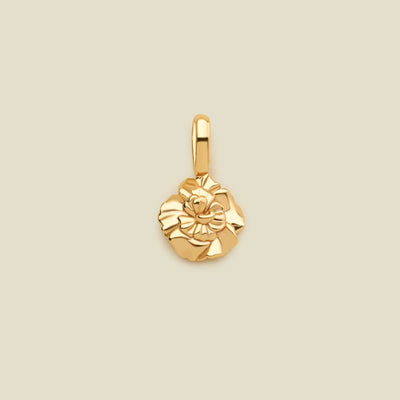 January Birth Flower Charm Gold Vermeil Add Ons