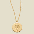 January Birth Flower Necklace Gold Filled / 1/2" / 16"-18" Necklace