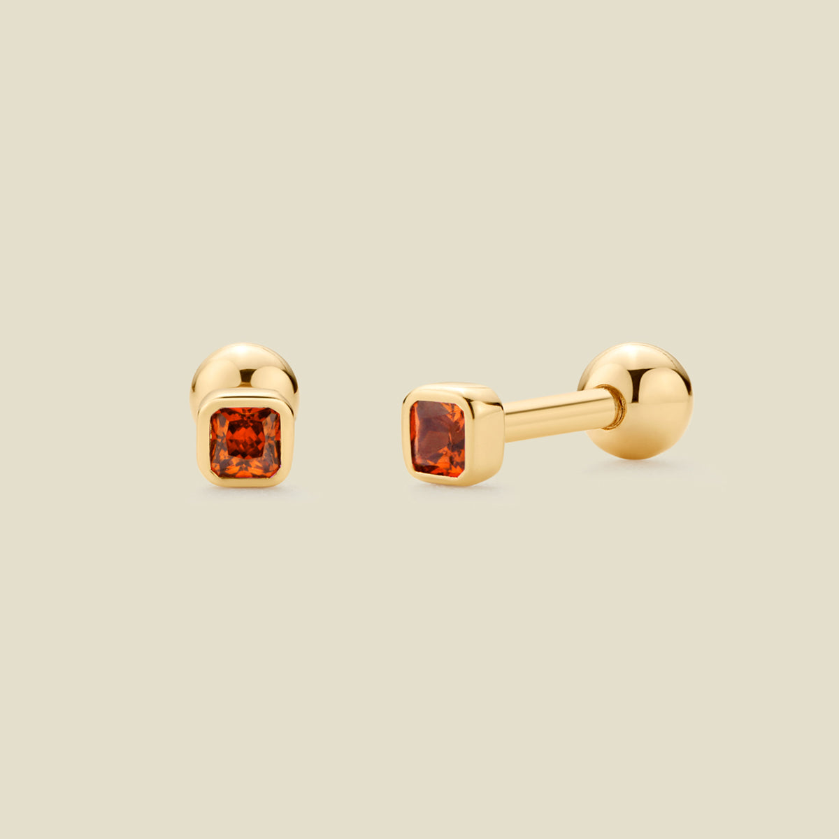January Birthstone Stud Earrings Final Sale