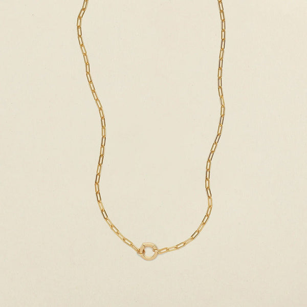 Jude Charm Necklace Gold Filled / With Link Lock Necklace