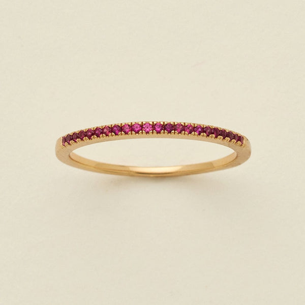 July Birthstone Stacking Ring Gold Vermeil / 5 Ring