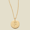 June Birth Flower Necklace Gold Filled / 1/2" / 16"-18" Necklace