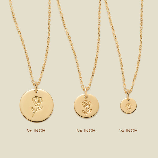 June Birth Flower Necklace Necklace