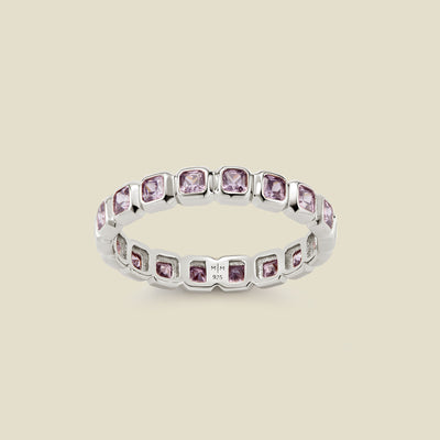 June Birthstone Eternity Ring Silver / 5 Ring
