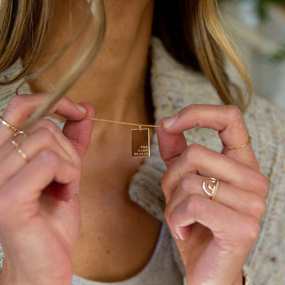 Lennon Rectangle Necklace Necklace
