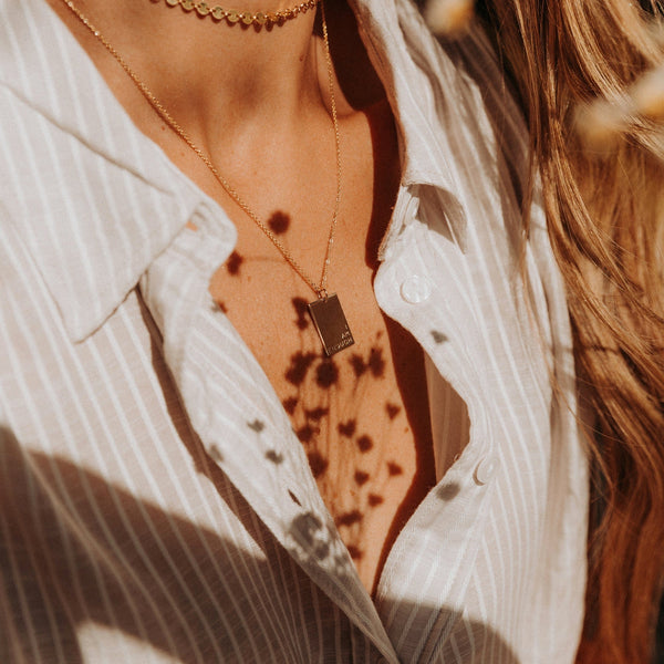 Lennon Rectangle Necklace Necklace