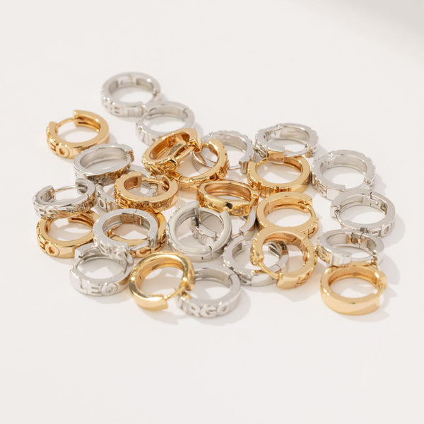 Leo Huggie Hoop Earrings Collab