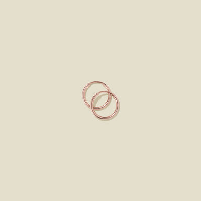 Live In Hoop Earrings Rose Gold Filled / 12mm Earring