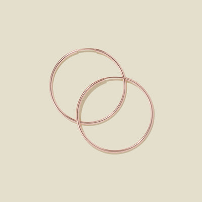 Live In Hoop Earrings Rose Gold Filled / 30mm Earring