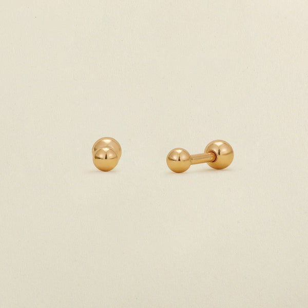 Fuck Studs | Gold Plated Sterling Silver Stud Earrings | Larissa Loden