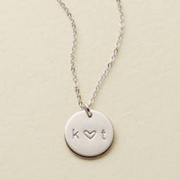 Love Disc Necklace