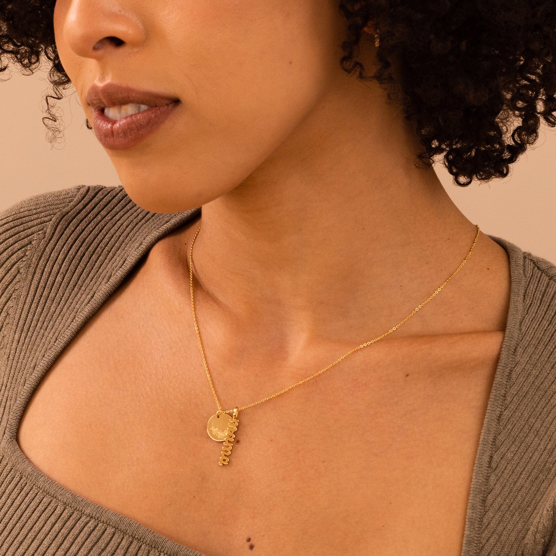 18K Gold Layered Paperclip Necklace with Love Charms – Alpha & Omega Jewelry