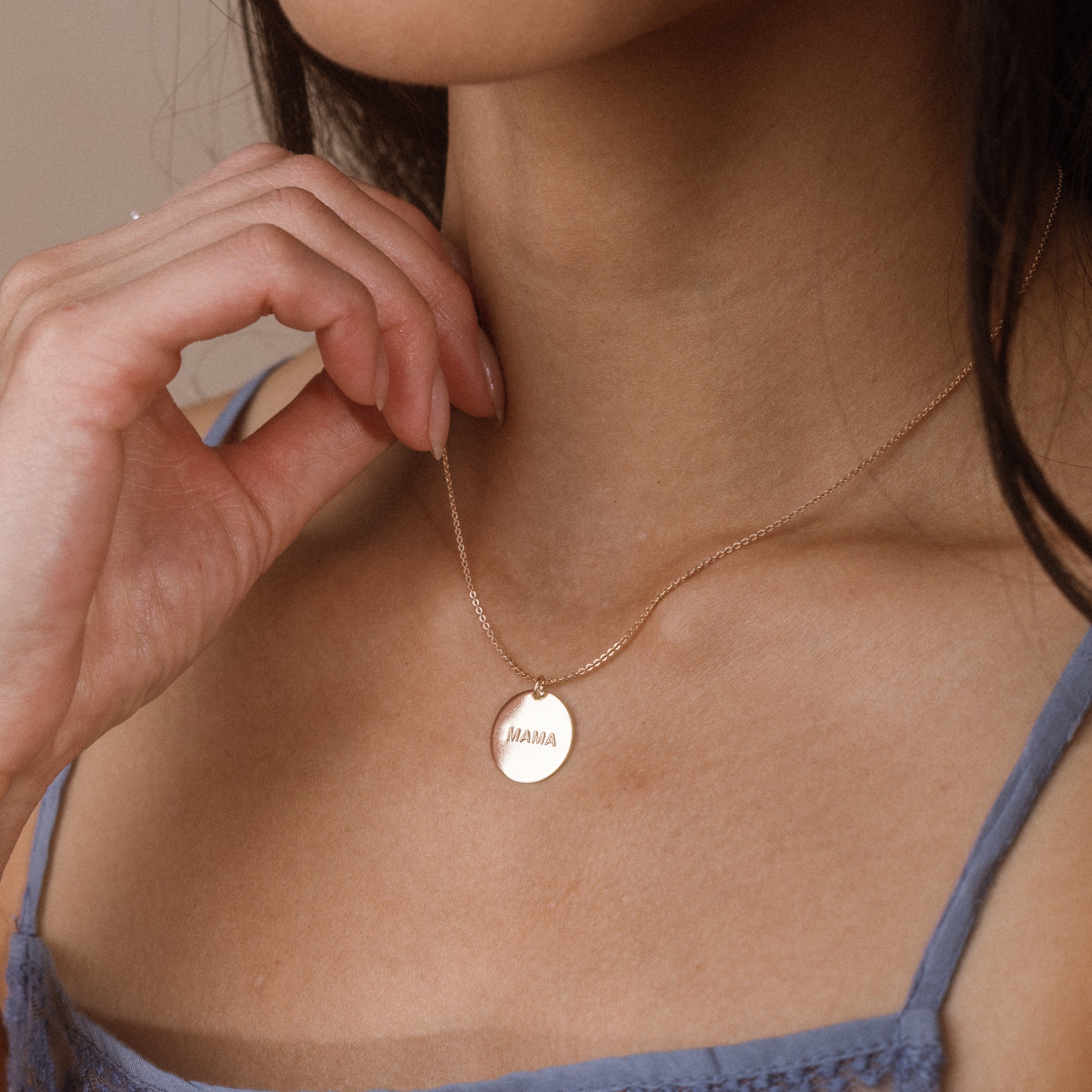 Mama Disc Necklace