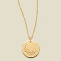 March Birth Flower Necklace Gold Filled / 1/2" / 16"-18" Necklace