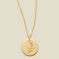 May Birth Flower Necklace Gold Filled / 1/2" / 16"-18" Necklace