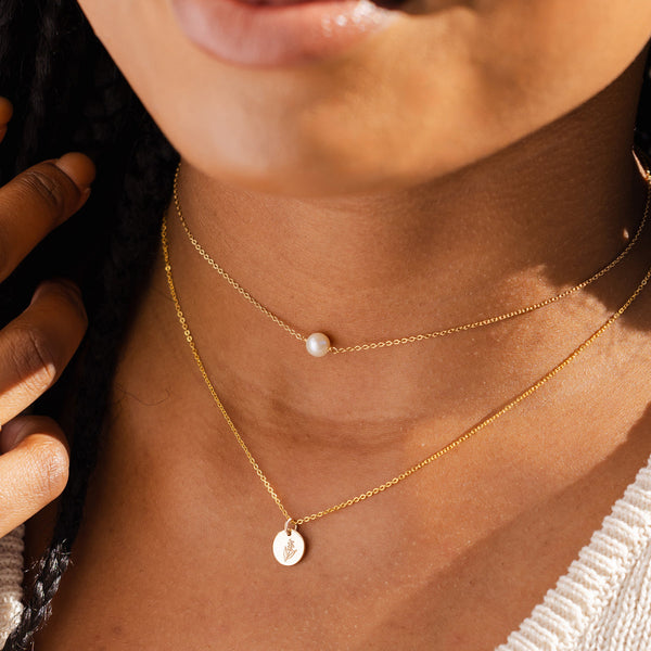 May Birth Flower Necklace Necklace