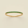 May Birthstone Stacking Ring Gold Vermeil / 5 Ring