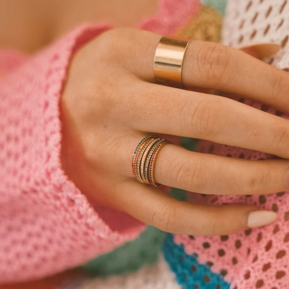 March and store may birthstone rings