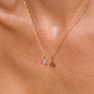 October Oval Birthstone Charm