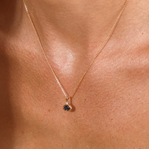 September Oval Birthstone Charm