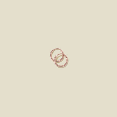 Mini Live In Hoop Earrings Rose Gold Filled Earring