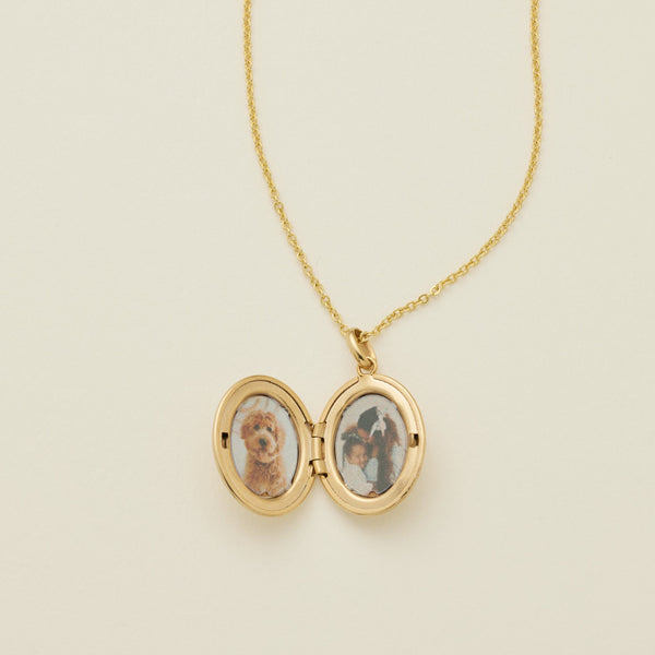 Mini Oval Locket Necklace Necklace