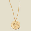 November Birth Flower Necklace Gold Filled / 1/2" / 16"-18" Necklace