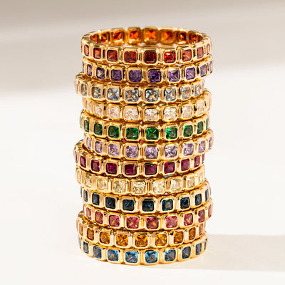 October Birthstone Eternity Ring Ring