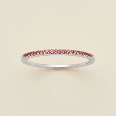 October Birthstone Stacking Ring Silver / 5 Ring