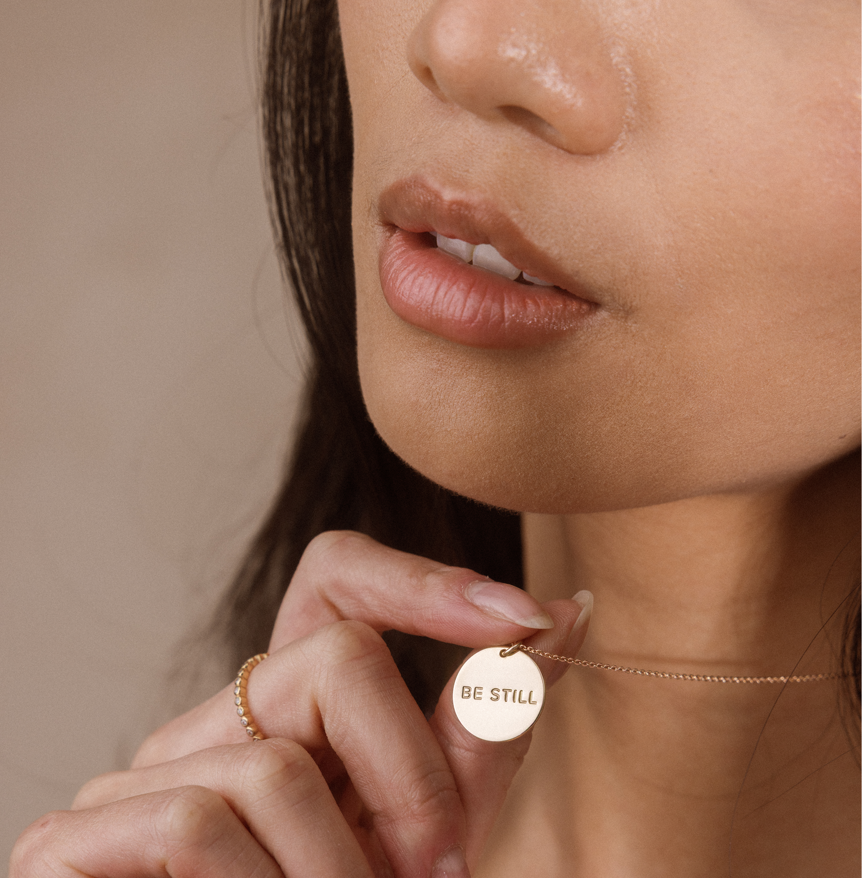 Be Still Disc Necklace
