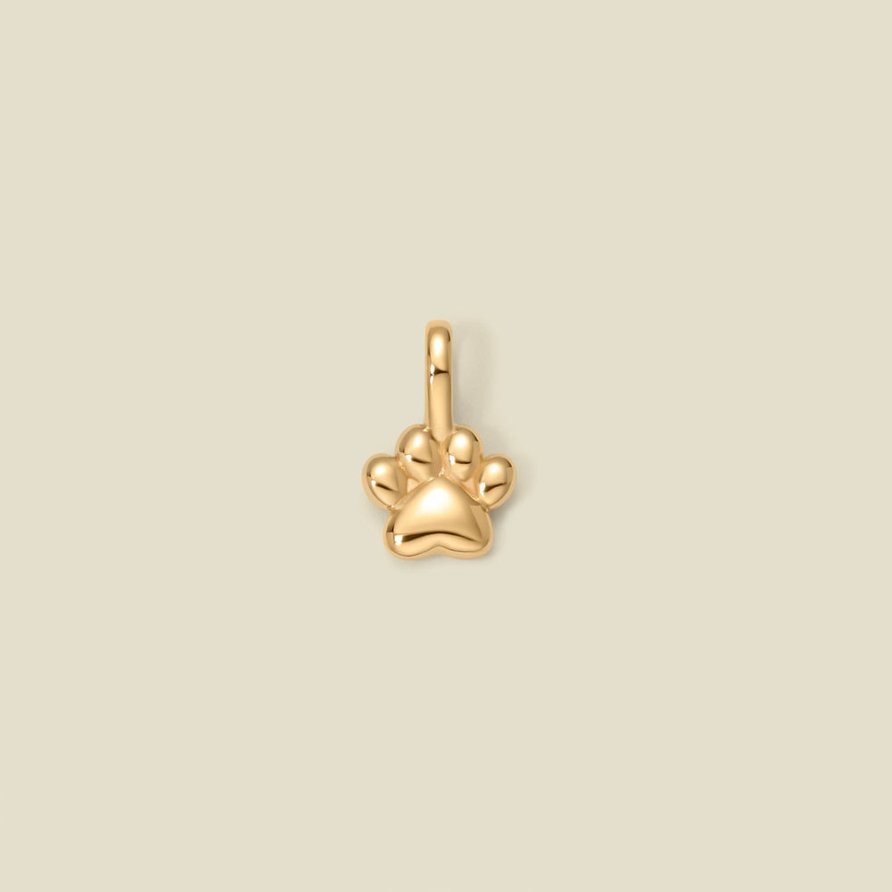 Paw Print Charm Gold Vermeil Add Ons