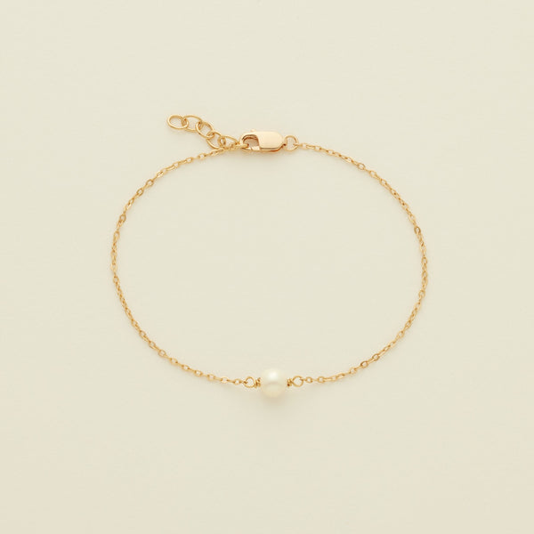Pearl Bracelet Gold Vermeil / 6" Bracelet