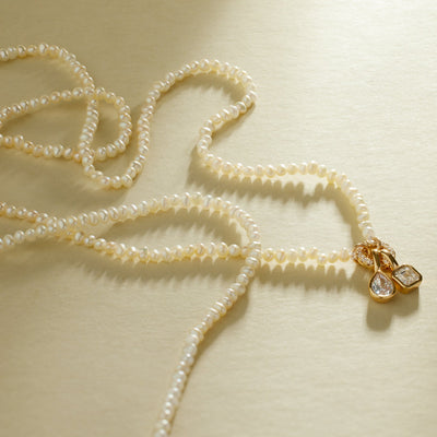 Pearl Charm Necklace Necklace