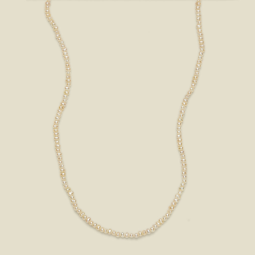 Pearl Strand Choker Gold Vermeil Necklace