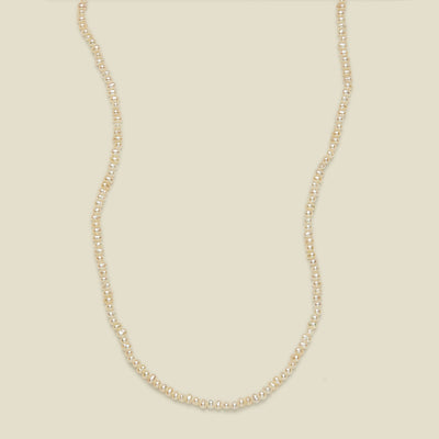 Pearl Strand Choker Gold Vermeil Necklace