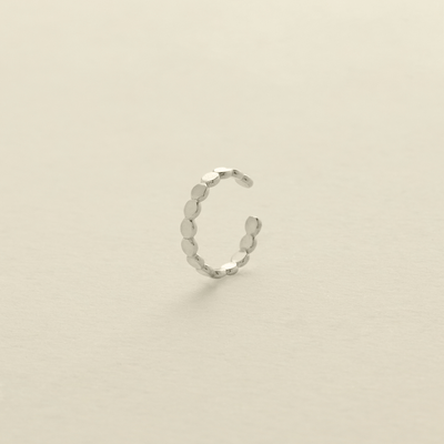 Poppy Cuff Earring - Single Silver Earring
