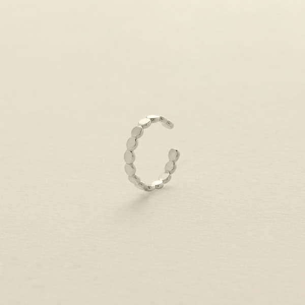 Poppy Cuff Earring - Single Silver Earring
