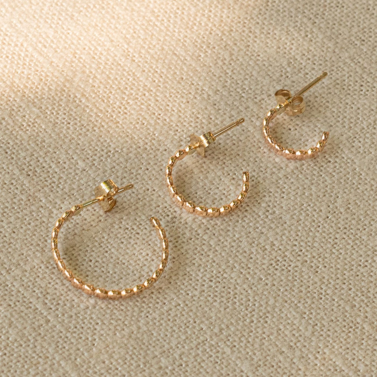 Made By Mary Poppy Hoop Earrings | Delicate, Perfect Everyday Staple